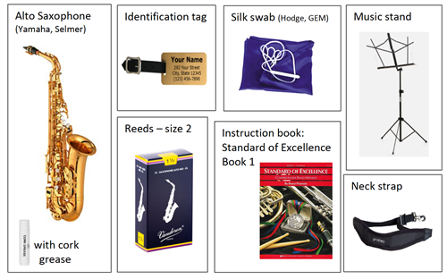 Saxophone supplies